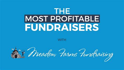 the best fundraisers with the most profit.